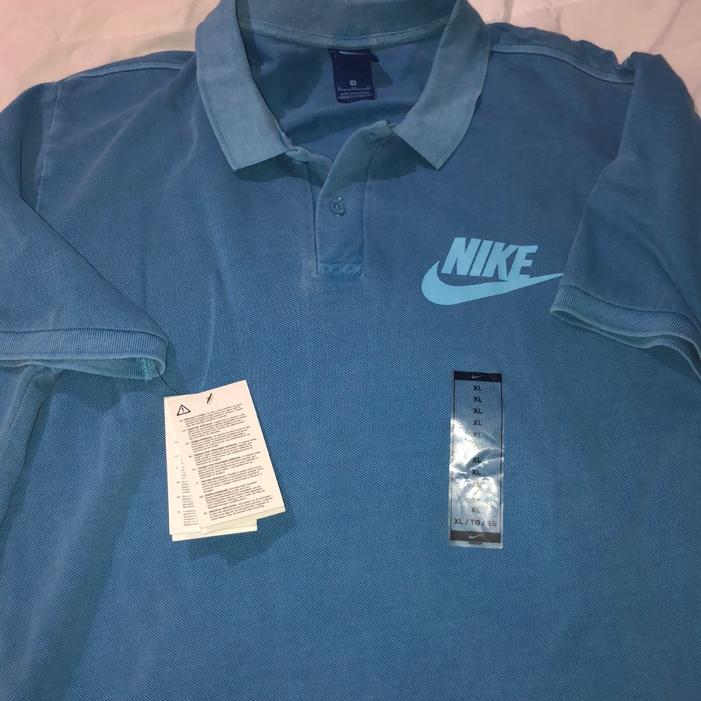 NWT SKY BLUE GOLF POLO XL